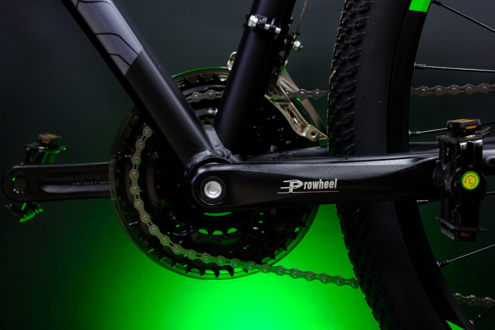 Lorak 2.0 Матовый Чёрный/Зелёный рама 17 (на рост 155-173) (27.5)