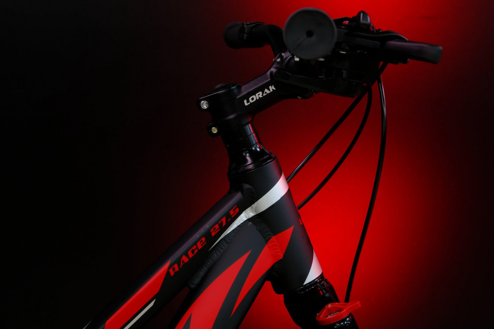 LORAK RACE 27,5 Матовый Чёрный/Красный